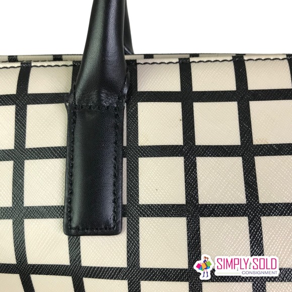 Kate Spade New York Penn Place Margareta Tote Women's Shoulder Bag Tan Black - Picture 6 of 11